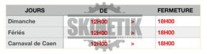horaires